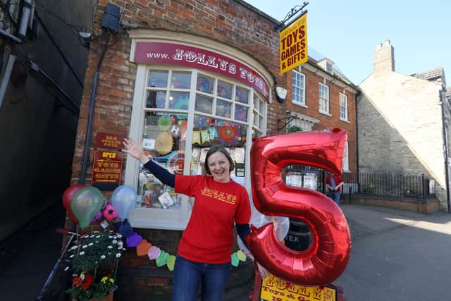 Thrapston Jollys Toy Shop celebrating five years in business  - owner Charlotte Croser has made the decision to close the business after 13 years /National World