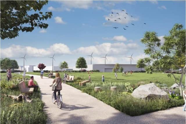 Kettering Energy Park an artist's impression of First Renewable Developments proposed site/ First Renewable Developments
