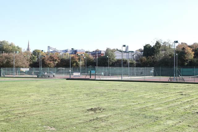 Tennis courts, bowling greens and a sports pavilion could be under threat