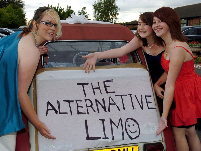 Wrenn School Prom: l-r Fiona McDonald, Laura Coleman and Sadie May. 2009