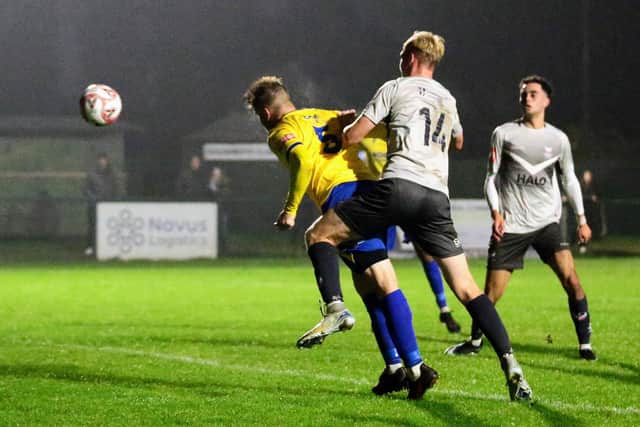 Jack O'Connor heads home for Wellingborough Town (Picture: Rob Webb)