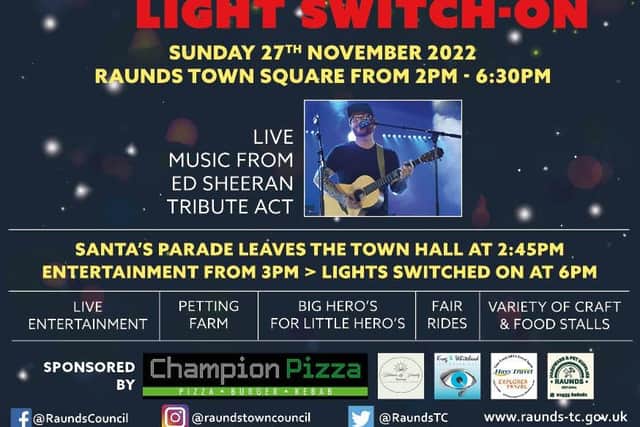 The Christmas lights will be switched on this November