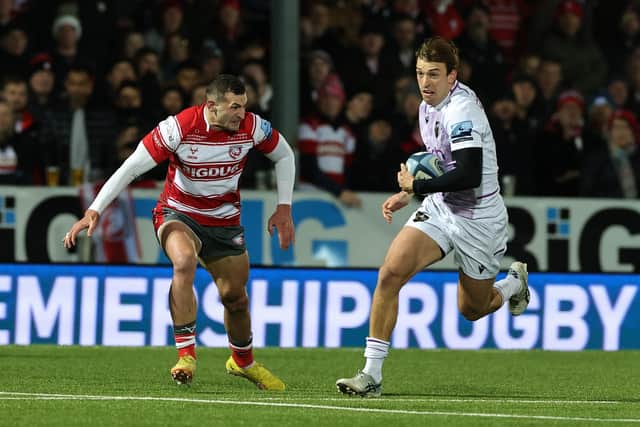 James Ramm in action for Saints at Gloucester back in December