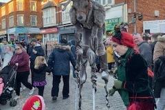 Rushden town centre light switch-on event 2023