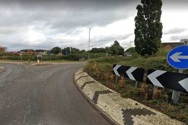The incident happened as the cyclist entered the roundabout junction from Wooldale Road in Northampton, and as he rode towards Landimore Road.