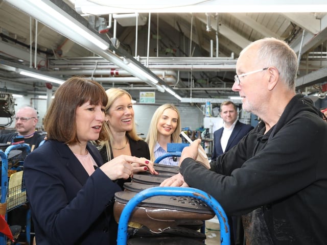 Rachel Reeves meets business leaders in Kettering constituency