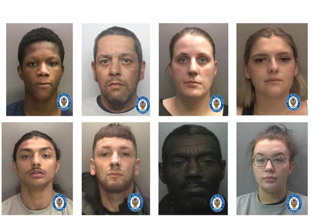 top row l-r Brian Asante, James Carroll, Emma Gill, Alicia Cox.bottom row l-r Dhillon Swarn, Simon McTaggart, Maurice Reid, Meghan Lawrence/West Midlands Police