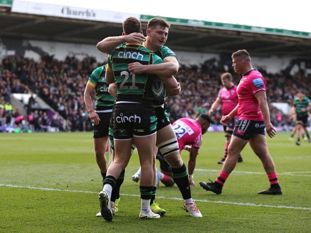 Saints claimed derby-day bragging rights against Leicester on April 20