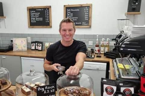 Jason Tagg in Vinyl Coffee, Kettering
