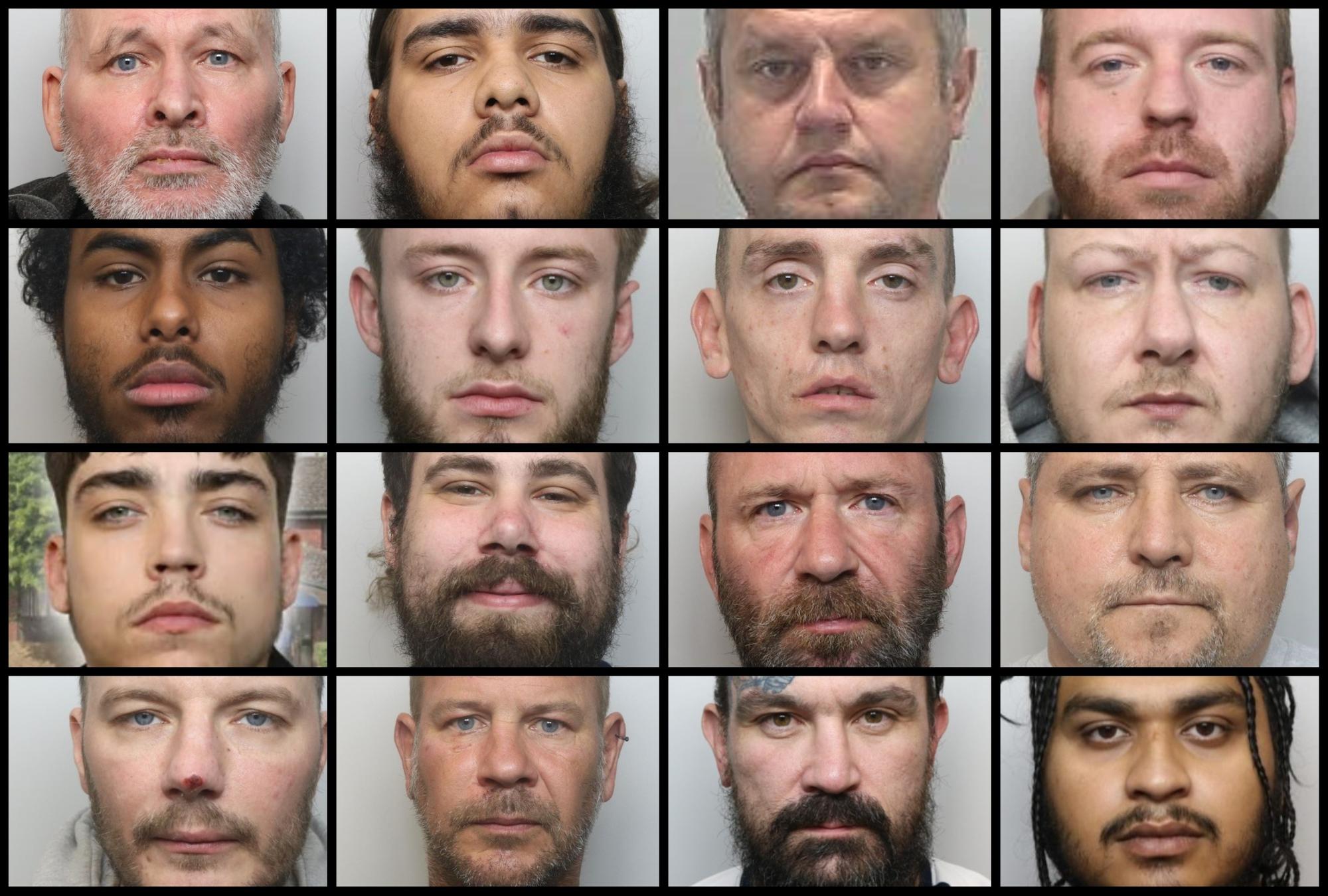 Faces of some of the most serious criminals jailed for crimes across Northamptonshire whose stories we bought you during October 2025.