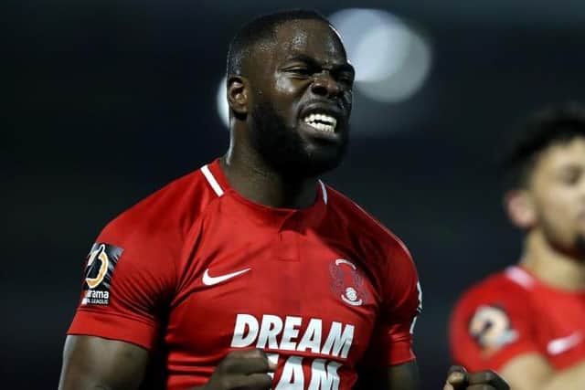AFC Rushden & Diamonds have signed former Leyton Orient striker James Alabi