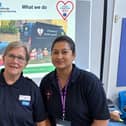 North Northants Community First Responders' Restart a Heart Day l-r Stacey Price, Keli Watts and Sarah Isukabadla/NNCFR