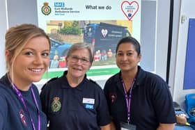 North Northants Community First Responders' Restart a Heart Day l-r Stacey Price, Keli Watts and Sarah Isukabadla/NNCFR