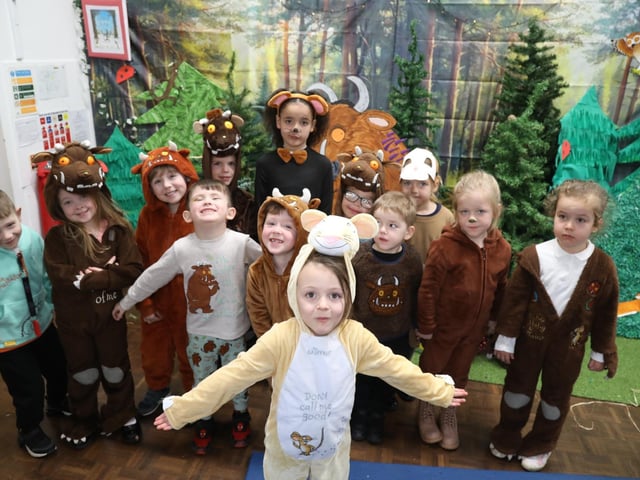 Children and staff at Kingswood Primary Academy on World Book Day