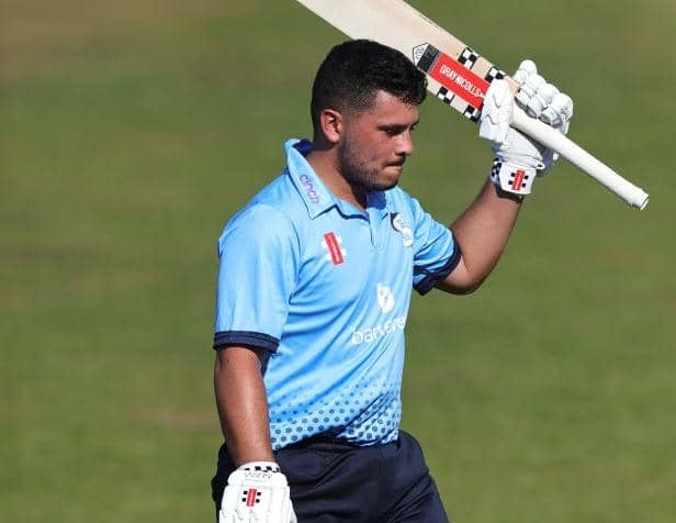 Ricardo Vasconcelos scored a century for the Steelbacks at Glamorgan (Picture: David Rogers/Getty Images)