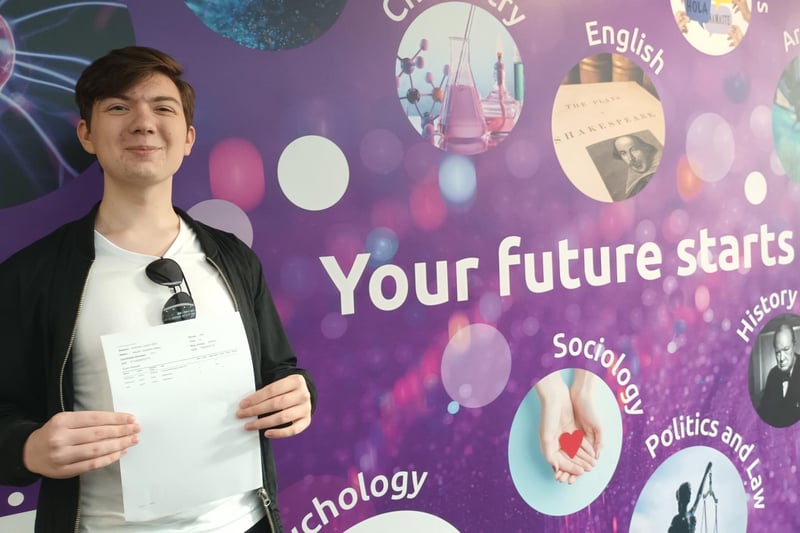Max Soldatov who got two A*s and one A and is going to Manchester to study chemistry