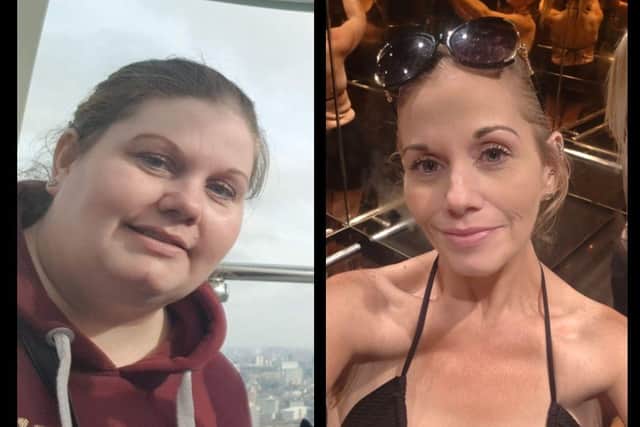 Lucy slimmed from 21st 11slbs to 10st 1.5lbs.