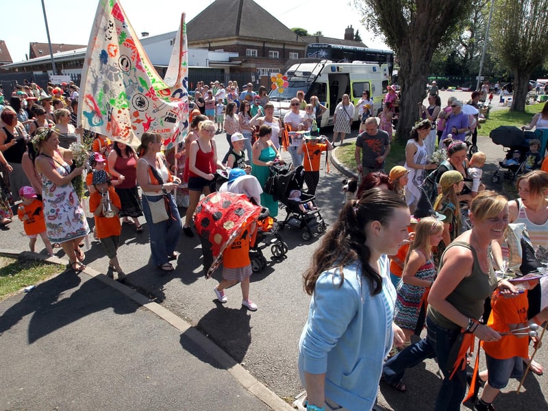 Pen Green celebrates its 30th anniversary with a parade.
