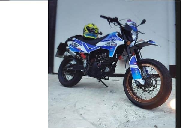 The motorbike stolen from Lotus Court Kettering/Northants Police