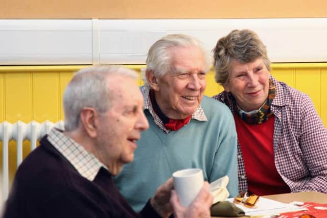 Macular Society support group members meet for support, share tips and socialise.