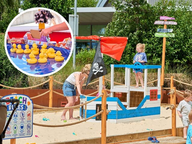 The beach at Rushden Lakes will be open until August 31