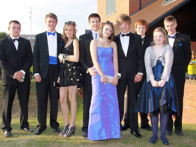 Year 11 students from Rushden Community College at Castle Theatre for prom 2010
