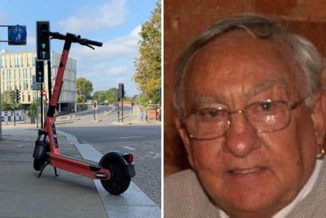 Philip Jones, 75, died in 2020 after trying to move a discarded Voi machine blocking his mobility scooter's path in Northampton