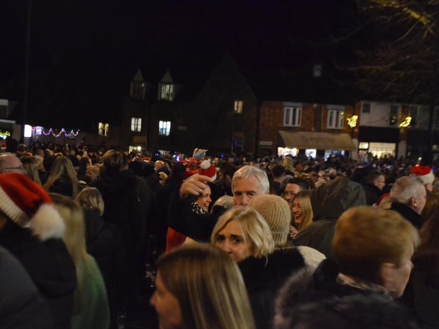 Thousands gather in Earls Barton Square for annual carol service