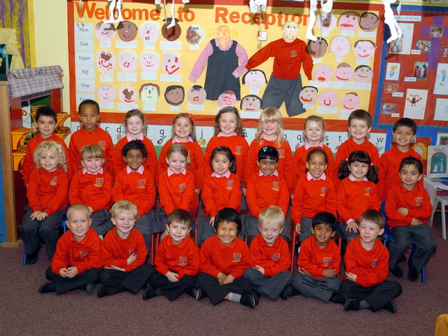 The reception class in October 2009