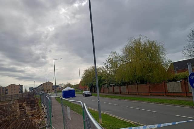 The scene of the fatal stabbing.