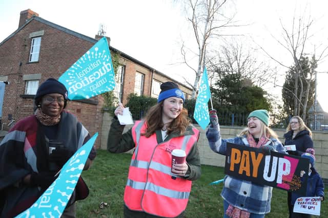 Bishop Stopford School picket line