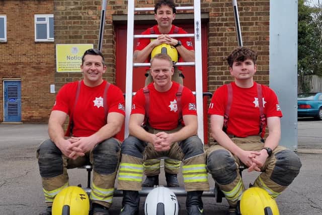 The team from Kettering White Watch have been busy training for the event on May 2