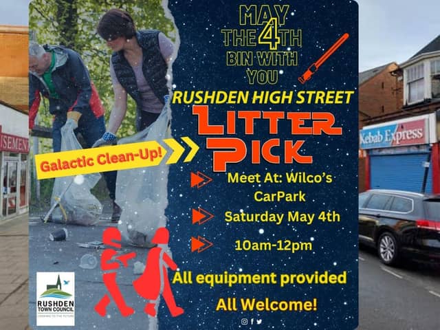 The litter pick starts at 10am and all are welcome