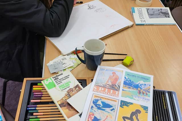 The artwork shown off at Swansgate Centre can be a painting, drawing, sculpture, and plenty of other ideas
