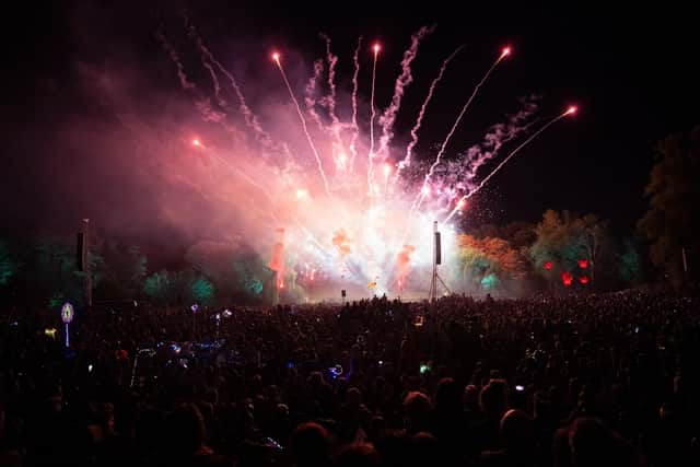 Fireworks during the Shambala’s closing ceremony. Photo by David Jackson.