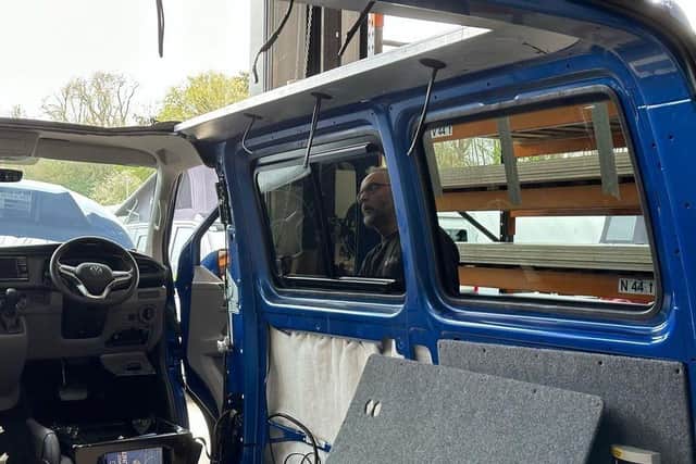 VW Transporter Being Converted At Redline Campers' Watford Gap Production Facility