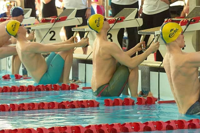 Getting ready for backstroke