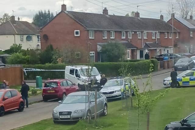 The scene in Cransley Gardens