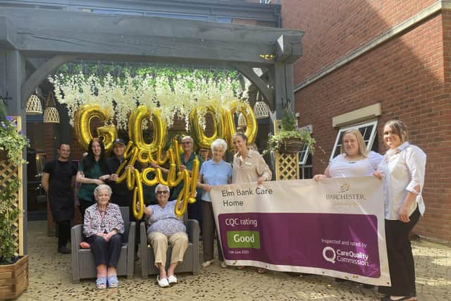 Elm Bank Residents Celebrate with the Team