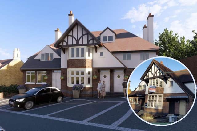 How the Red Lion could look after the conversion. CGI Image: Lloyd Harden Design.