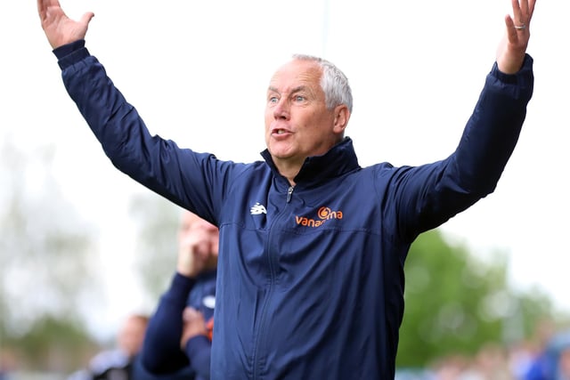 Poppies boss Ian Culverhouse gestures from the sidelines