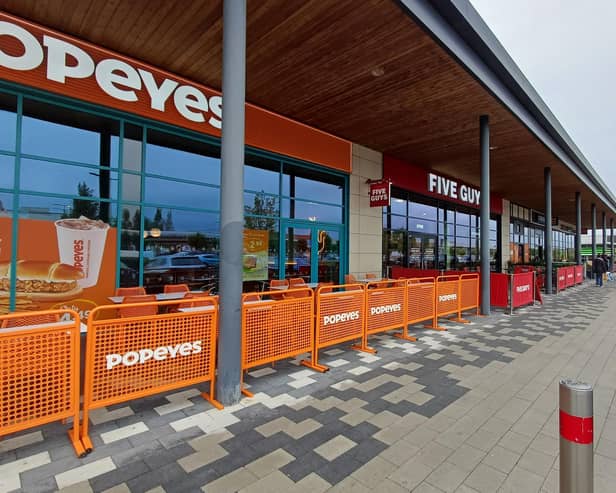 Rushden Lakes' West Terrace