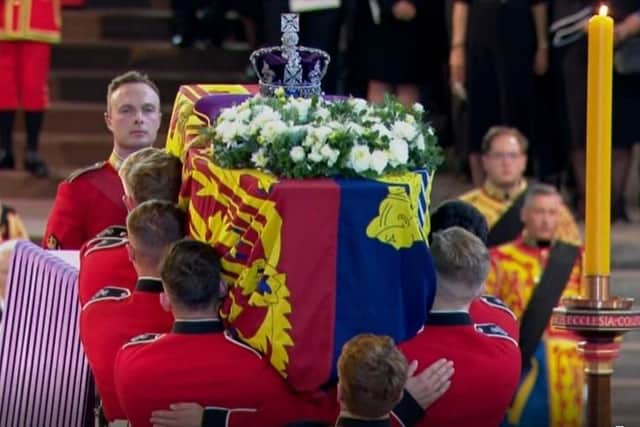 Her late Majesty Queen Elizabeth II will lie in state in Westminster Hall - photo courtesy of BBC