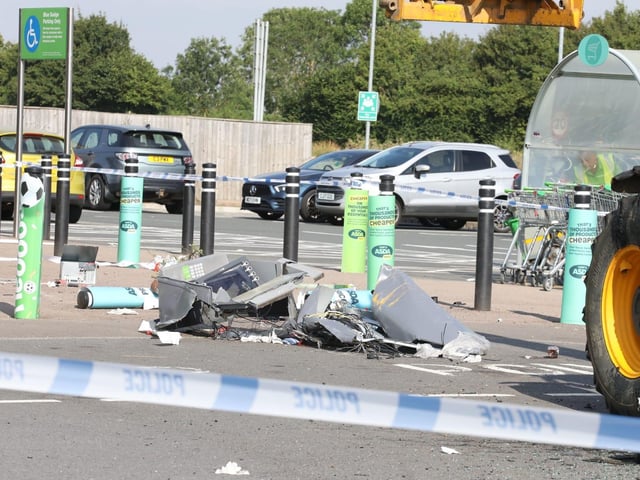Raunds Asda telehandler ATM theft/IMG