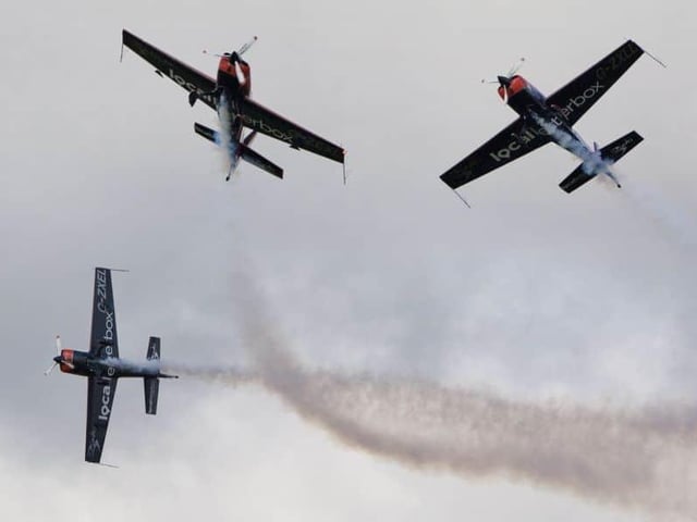 The Blades above Sywell in 2014.