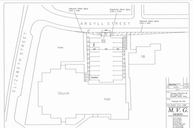 The proposed car park at The Church of the Epiphany
