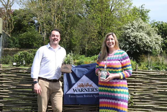 Tom Warner and Tina Warner-Keogh at Falls Farm in Harrington, home of Warner's Distillery/National World