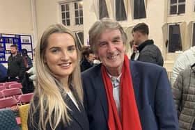 Rosie Wrighting with Kettering's last Labour MP, Phil Sawford