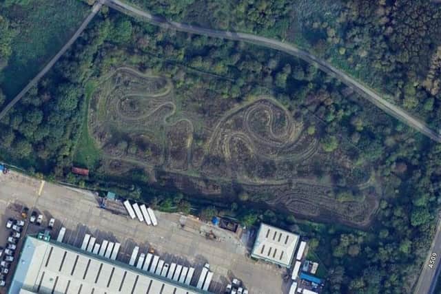 The proposal would make use of a bike track that is currently near Park Farm Road