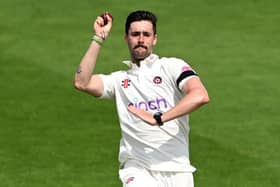 George Scrimshaw claimed two wickets for Northants